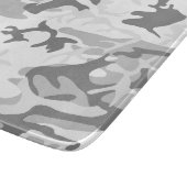 冬の雪グレー迷彩 ミリタリー 軍用 カッティングボード (角)