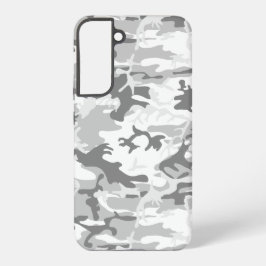 冬の雪グレー迷彩 ミリタリー 軍用 SAMSUNG GALAXY S22+ケース