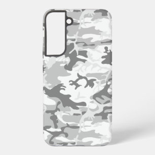 冬の雪グレー迷彩 ミリタリー 軍用 SAMSUNG GALAXY S22+ケース