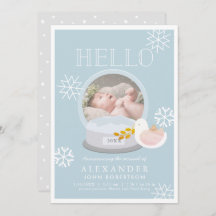 冬の雪グローブブルーボーイ誕生のお知らせ