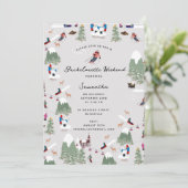 冬の雪スキーバチェロレッテ週末 招待状 (スタンド正面)