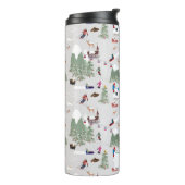 冬の雪スキー山斜面の風景 タンブラー (回転左)