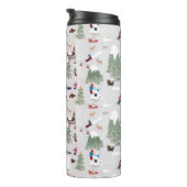 冬の雪スキー山斜面の風景 タンブラー (回転右)