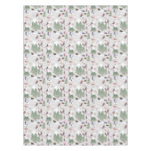 冬の雪スキー山斜面の風景 テーブルクロス (正面)