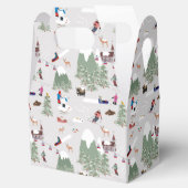 冬の雪スキー山斜面の風景 フェイバーボックス (オープン)