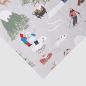 冬の雪スキー山斜面の風景 薄葉紙 (詳細)