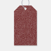 冬の雪ドットハッピーホリデー ギフトタグ (裏面)