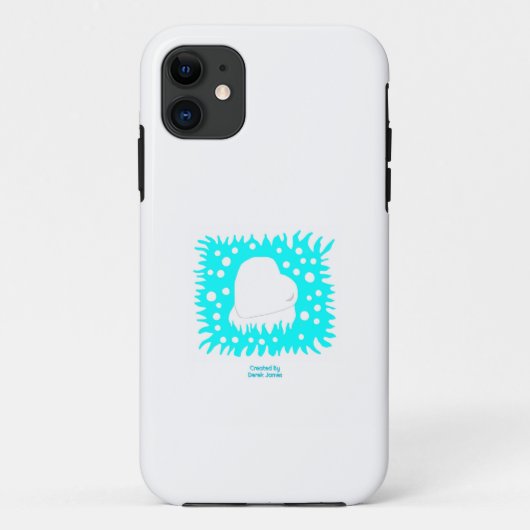 冬の雪ハートアップルiPhone 11ケース Case-Mate iPhoneケース (裏面)