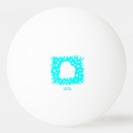 冬の雪ハートピンポンボール 卓球ボール