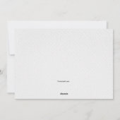 冬の雪フレーム写真ホリデーカード シーズンカード (裏面)