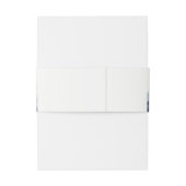 冬の雪マウンテンスキー結婚ランドスケープ 招待状ベリーバンド (裏面例)