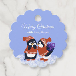 冬の雪メリークリスマス フェイバータグ