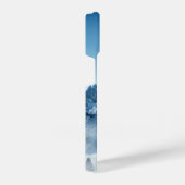 冬の雪山で狼が吠える iPhoneケース (右側面)