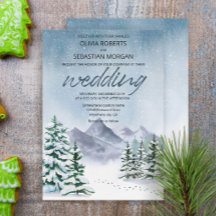 冬の雪山の森結婚の