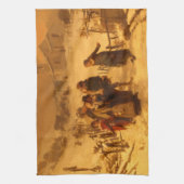 冬の雪崩（Gerolamo Inuno著） キッチンタオル (縦)