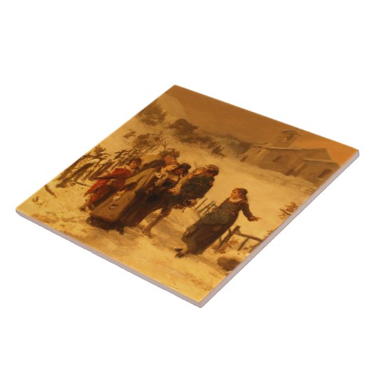 冬の雪崩(Gerolamo Inuno著) タイル (側面)