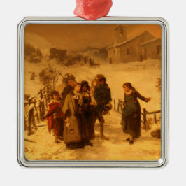 冬の雪崩（Gerolamo Inuno著） メタルオーナメント