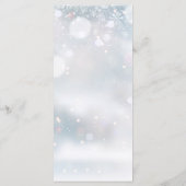 冬の雪披露宴サンキュー座席表 メニュー (裏面)