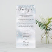 冬の雪披露宴サンキュー座席表 メニュー (スタンド正面)