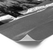 冬の雪景色の中のビッグ・ベア湖 ポスター (角)