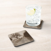 冬の雪景色の写真 コースター (右側)