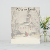 冬の雪景色の教会 (スタンド正面)