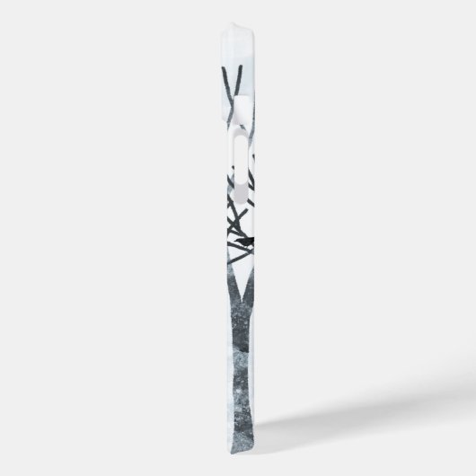 冬の雪景色アートパーソナライズされた Case-Mate iPhoneケース (裏面 / 左)