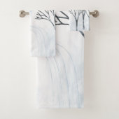 冬の雪景色アート バスタオルセット (インサイチュ)