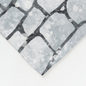 冬の雪景色アート フリースブランケット (角)