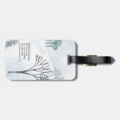 冬の雪景色アート ラゲッジタグ (裏面横)