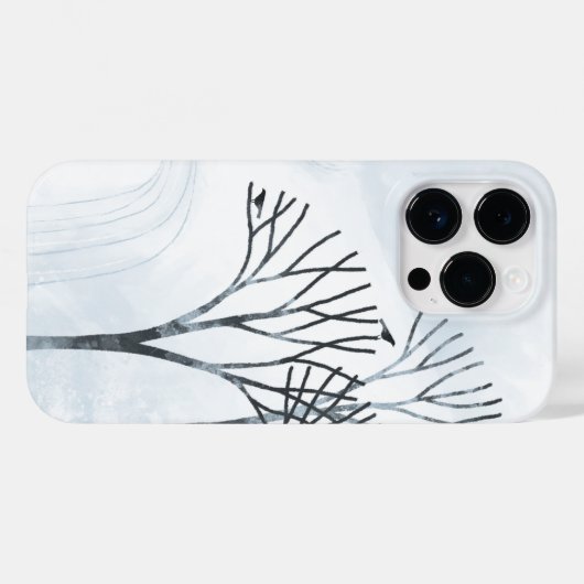 冬の雪景色アート Case-Mate iPhoneケース (裏面 (横))