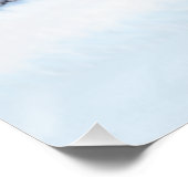 冬の雪景色グロッシー ポスター (コーナー)