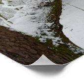 冬の雪景色ポスタープリント ポスター (角)