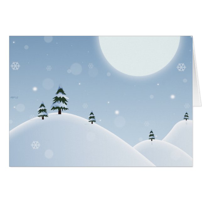 冬の雪景色 (正面横)