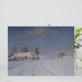 冬の雪景色 カード (スタンド正面)