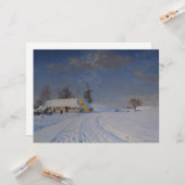 冬の雪景色 カード (正面/裏面インサイチュ)