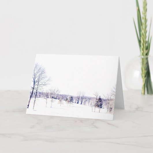 冬の雪景色 カード (正面)