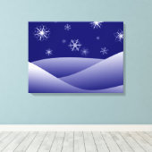 冬の雪景色 キャンバスプリント (インサイチュ (ウッドフロア))