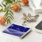 冬の雪景色 キーホルダー (側面)