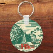 冬の雪景色 キーホルダー (裏面)