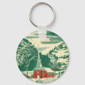 冬の雪景色 キーホルダー (裏面)