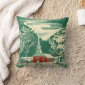 冬の雪景色 クッション (ブランケット)