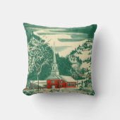 冬の雪景色 クッション (正面)