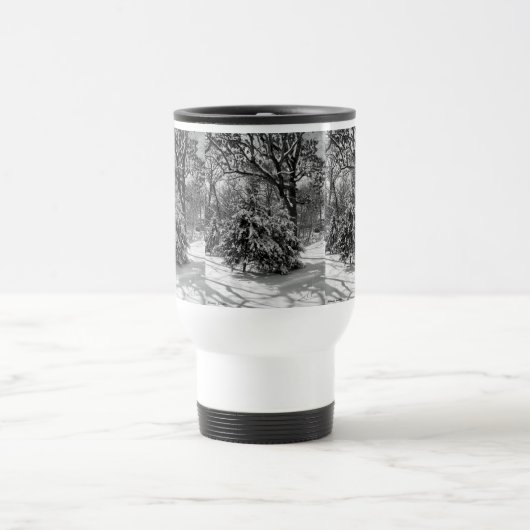 冬の雪景色 コーヒーマグ トラベルマグ (中央)
