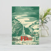 冬の雪景色 シーズンカード (スタンド正面)