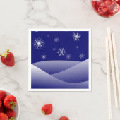 冬の雪景色 スタンダードカクテルナプキン (インサイチュ)