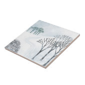 冬の雪景色 タイル (側面)