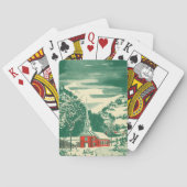 冬の雪景色 トランプ (裏面)