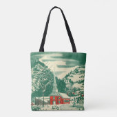 冬の雪景色 トートバッグ (裏面)