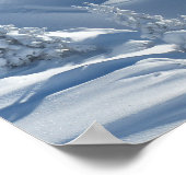 冬の雪景色 ポスター (角)